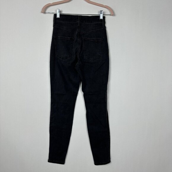 AYR The Riser Jet Black Skinny Jeans 24 x 26 #7948 - Picture 6 of 12